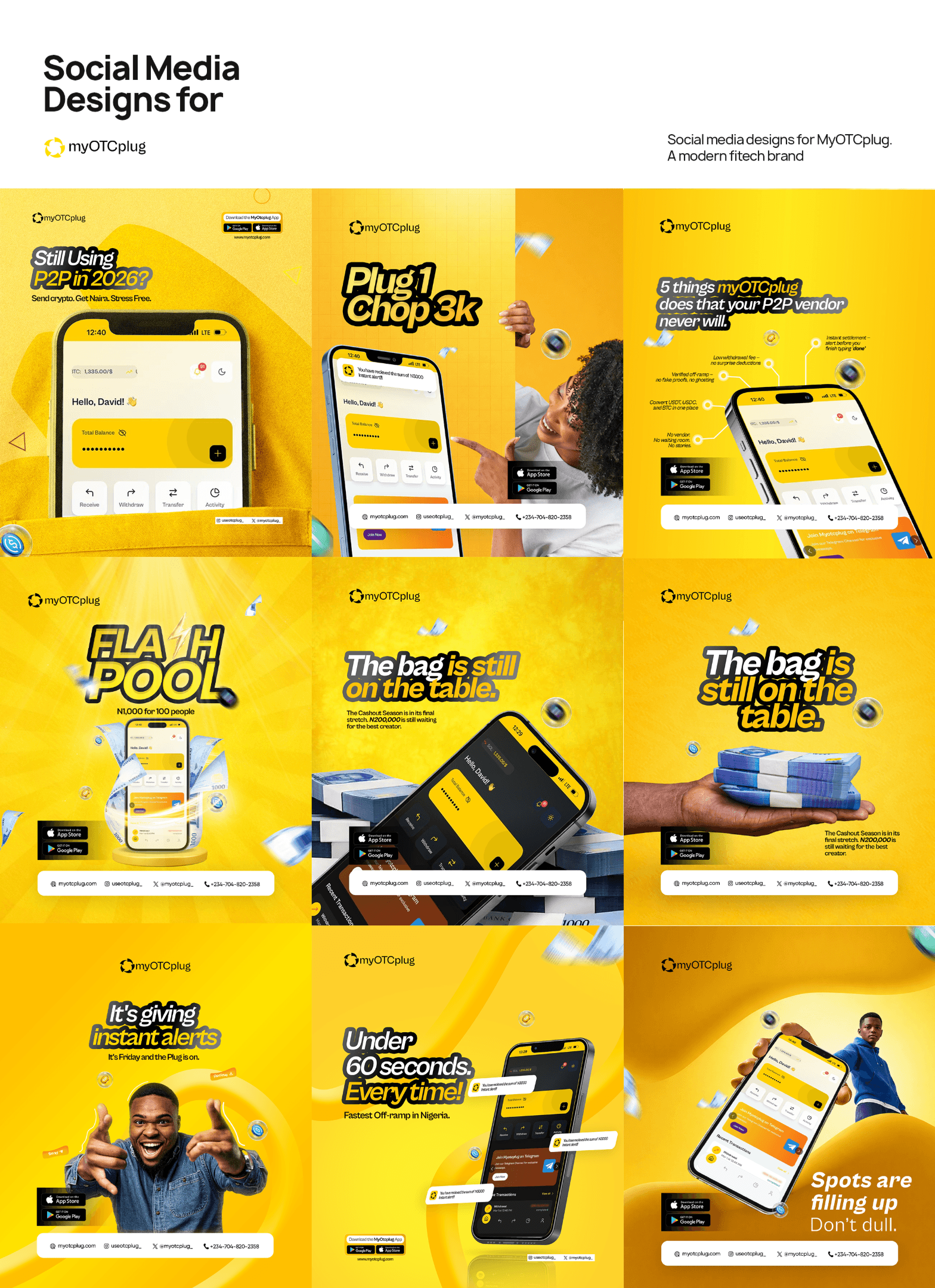 Social media designs  mockup
