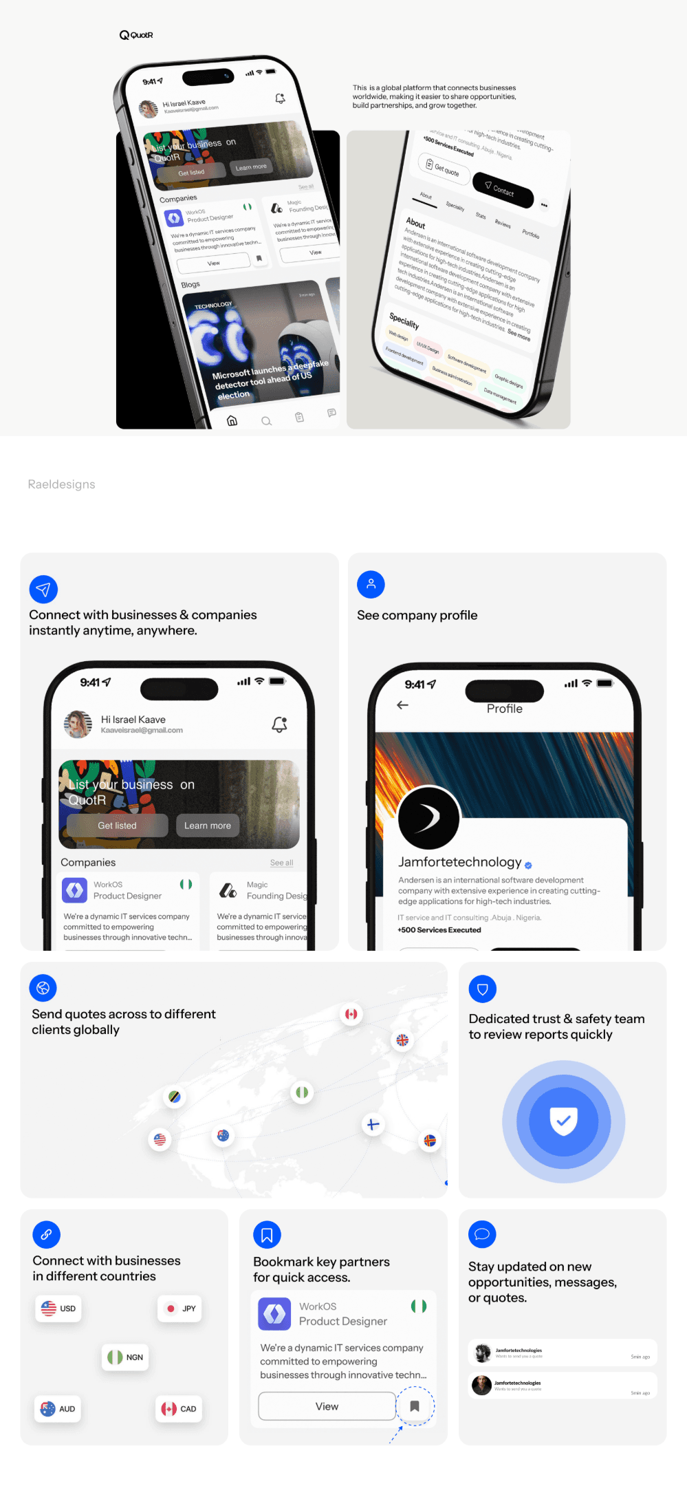 QUOTR mockup